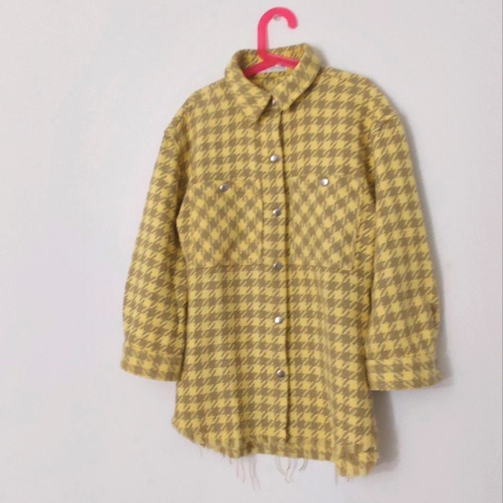 Zara Brown and yellow patterned jacket